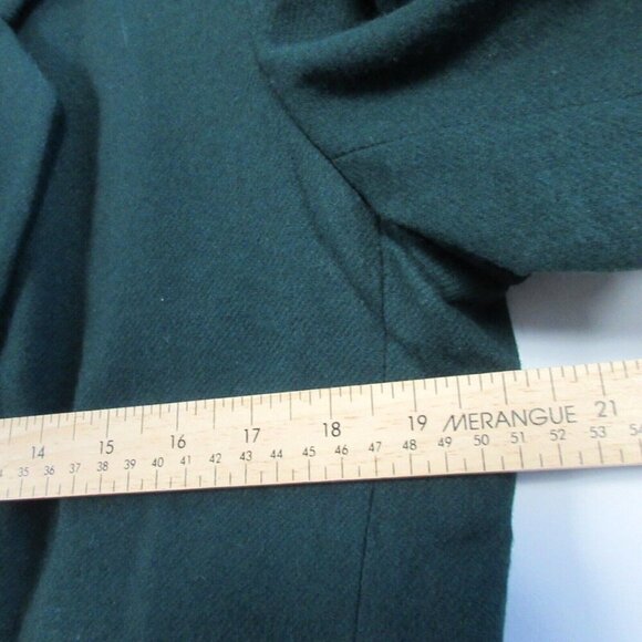 David Benjamin Blazer Jacket Womens 14 Dark Green Wool Long Sleeve Vintage 574 - Picture 8 of 11